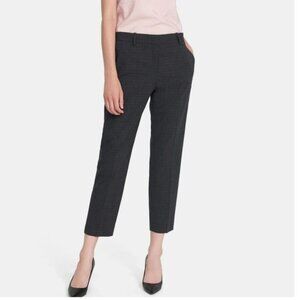 THEORY Treeca Pant in Grid Stretch Wool